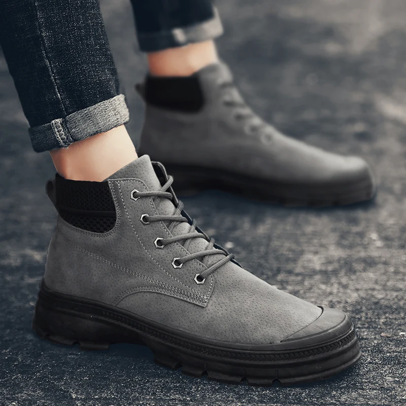 Martin boots 2019 new autumn men's high help Korean version of the youth trend tooling boots to help the British wind shoes men
Martin boots 2019 new autumn men's high help Korean version of the youth trend tooling boots to help the British wind shoes men