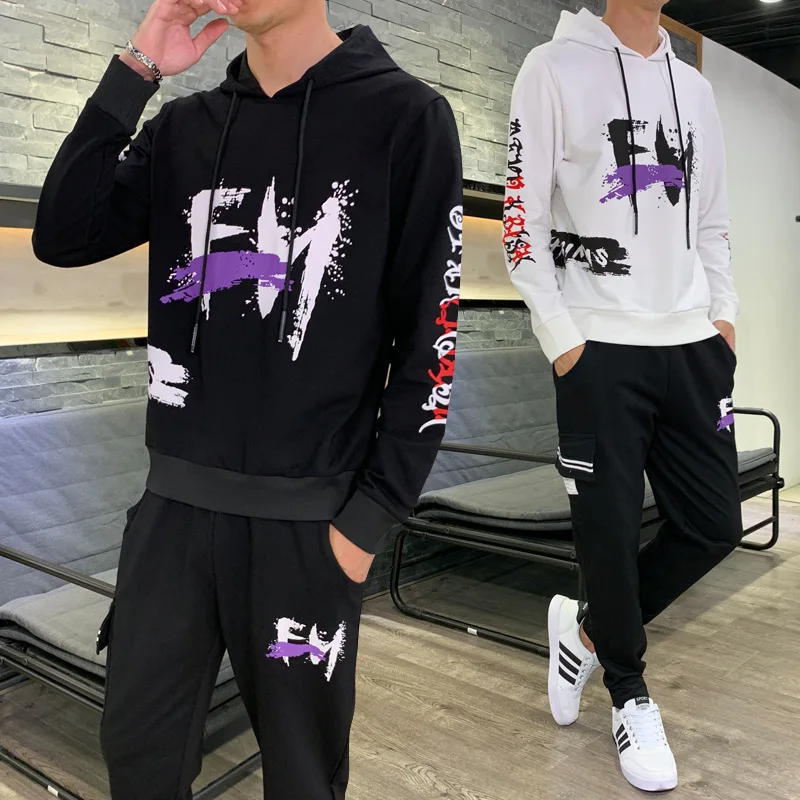2019 New Style Leisure Suit Men's Korean-style Autumn Sports Hoodie Men's Long Sleeve Hooded Coat Trousers Two-Piece Set Men's
2019 New Style Leisure Suit Men's Korean-style Autumn Sports Hoodie Men's Long Sleeve Hooded Coat Trousers Two-Piece Set Men's