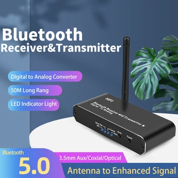 KEBIDU Wireless Audio Adapter Receiver Digital To Analog Audio Converter Bluetooth Transmitter Optical RCA 3.5mm Jack Adapter
KEBIDU Wireless Audio Adapter Receiver Digital To Analog Audio Converter Bluetooth Transmitter Optical RCA 3.5mm Jack Adapter
