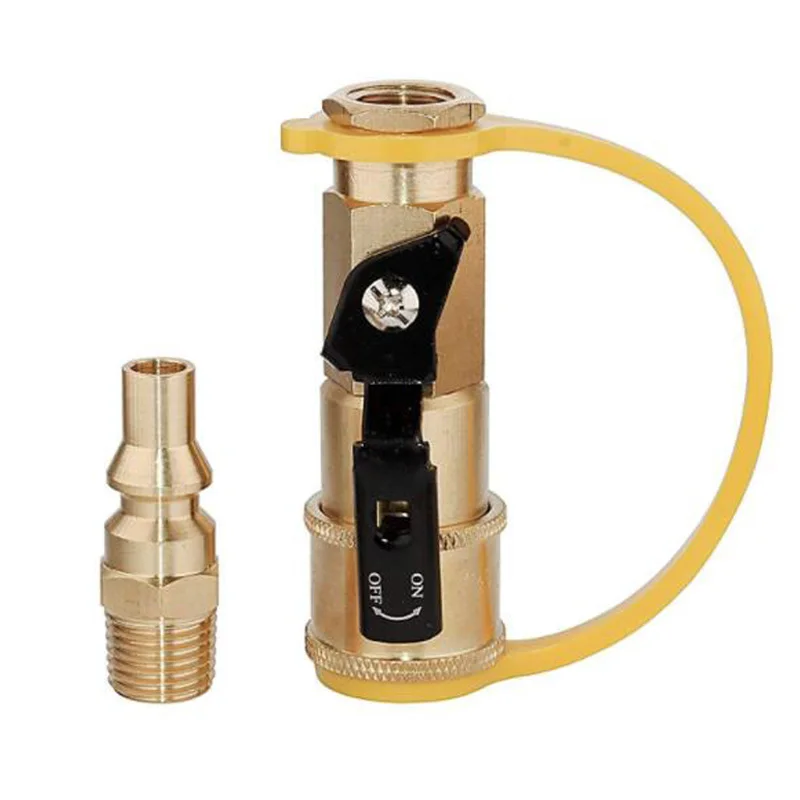 1/4" Ball Valve Quick Connector Copper Conversion Connector RV Quick Connector Fitting Propane Air Pipe Fitting
1/4" Ball Valve Quick Connector Copper Conversion Connector RV Quick Connector Fitting Propane Air Pipe Fitting