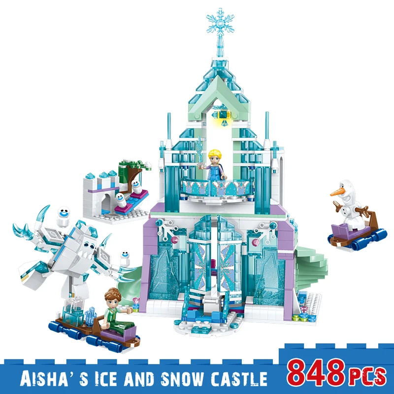 New Princess Series Aisha' s ice and snow castle Building Blocks Compatible With Lepining Girls Interesting Assemble Toys DIY
New Princess Series Aisha' s ice and snow castle Building Blocks Compatible With Lepining Girls Interesting Assemble Toys DIY