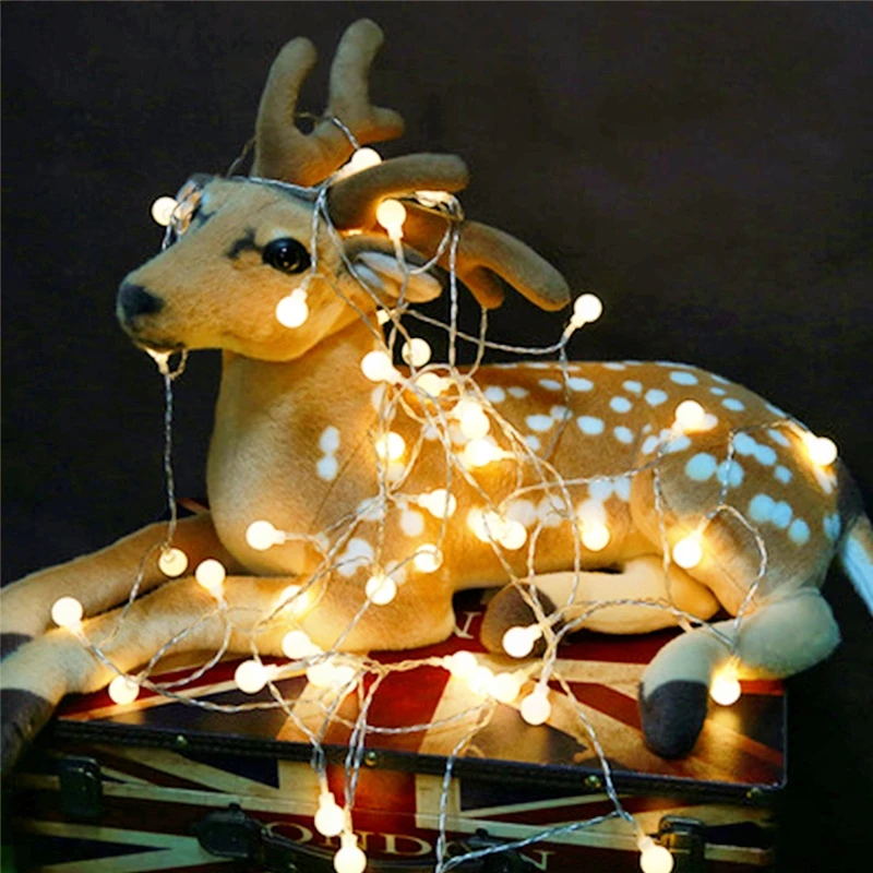 1.5/3M Fairy Garland LED Ball String Light Waterproof for Christmas Tree Outdoor Patio Garland Decoration Battery Power Led Lamp
1.5/3M Fairy Garland LED Ball String Light Waterproof for Christmas Tree Outdoor Patio Garland Decoration Battery Power Led Lamp