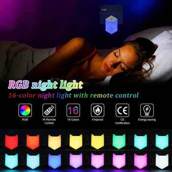 LED Night Light Mini RGB Light Sensor Control Light Dimmable Lamp with Remote Control for Children Living Room Decor Lighting
LED Night Light Mini RGB Light Sensor Control Light Dimmable Lamp with Remote Control for Children Living Room Decor Lighting