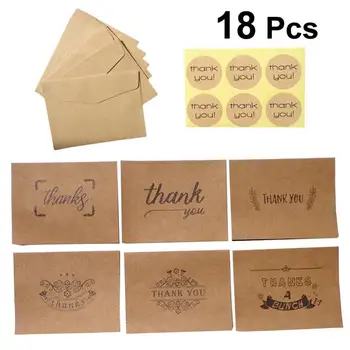 18pcs Elegant Retro Invitation Card Kraft Paper Card Party Gift Card Thank You Card for Friends
18pcs Elegant Retro Invitation Card Kraft Paper Card Party Gift Card Thank You Card for Friends