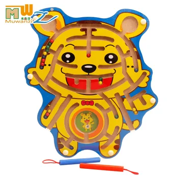 Free shipping Children's early education wooden Cartoon animal magnetic maze puzzle toy/maze toys/Kids Dog/Tiger Maze Toy 
Free shipping Children's early education wooden Cartoon animal magnetic maze puzzle toy/maze toys/Kids Dog/Tiger Maze Toy