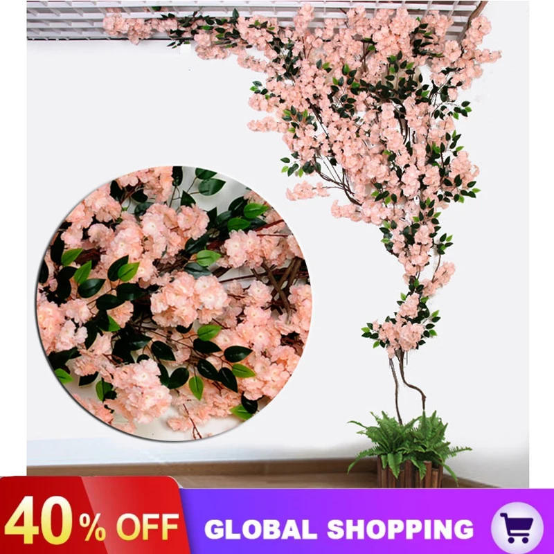 Multi-style Artificial Flower Cherry Blossom Branch Home Ceiling Rattan Landscaping Wedding DIY Arch Decor
Multi-style Artificial Flower Cherry Blossom Branch Home Ceiling Rattan Landscaping Wedding DIY Arch Decor