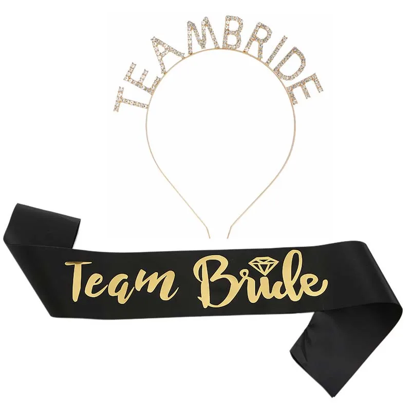 Team Bride Tiara Headband Satin Sash Lady Girl Bridesmaid Crystal Tiaras Bridal Shower Wedding Decor Bachelorette Hen Supplies 
Team Bride Tiara Headband Satin Sash Lady Girl Bridesmaid Crystal Tiaras Bridal Shower Wedding Decor Bachelorette Hen Supplies