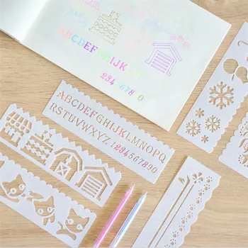 8pcs Set Stencils Walls Painting Scrapbooking Stamp Album Decor Embossing Paper Card Template School Educational Supplies 
8pcs Set Stencils Walls Painting Scrapbooking Stamp Album Decor Embossing Paper Card Template School Educational Supplies