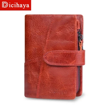 DICIHAYA Genuinn Leather Women Wallet Hasp Small Coin Pocket Red Leather Women Wallets Cards Holders Luxury Brand Designer Purse
DICIHAYA Genuinn Leather Women Wallet Hasp Small Coin Pocket Red Leather Women Wallets Cards Holders Luxury Brand Designer Purse