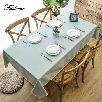 FSISLOVER Waterproof Decorative Table Cloth Tassel and Lace Tablecloth Rectangular Dining Table Cover Polyester Blue Table Cloth
FSISLOVER Waterproof Decorative Table Cloth Tassel and Lace Tablecloth Rectangular Dining Table Cover Polyester Blue Table Cloth