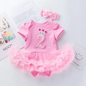 New 2pcs Baby Girls Clothes Jumpsuit Infant Toddler Baby Outfits Sets Newborn Baby Girls Dresses Summer TuTu Dress+Headband 
New 2pcs Baby Girls Clothes Jumpsuit Infant Toddler Baby Outfits Sets Newborn Baby Girls Dresses Summer TuTu Dress+Headband