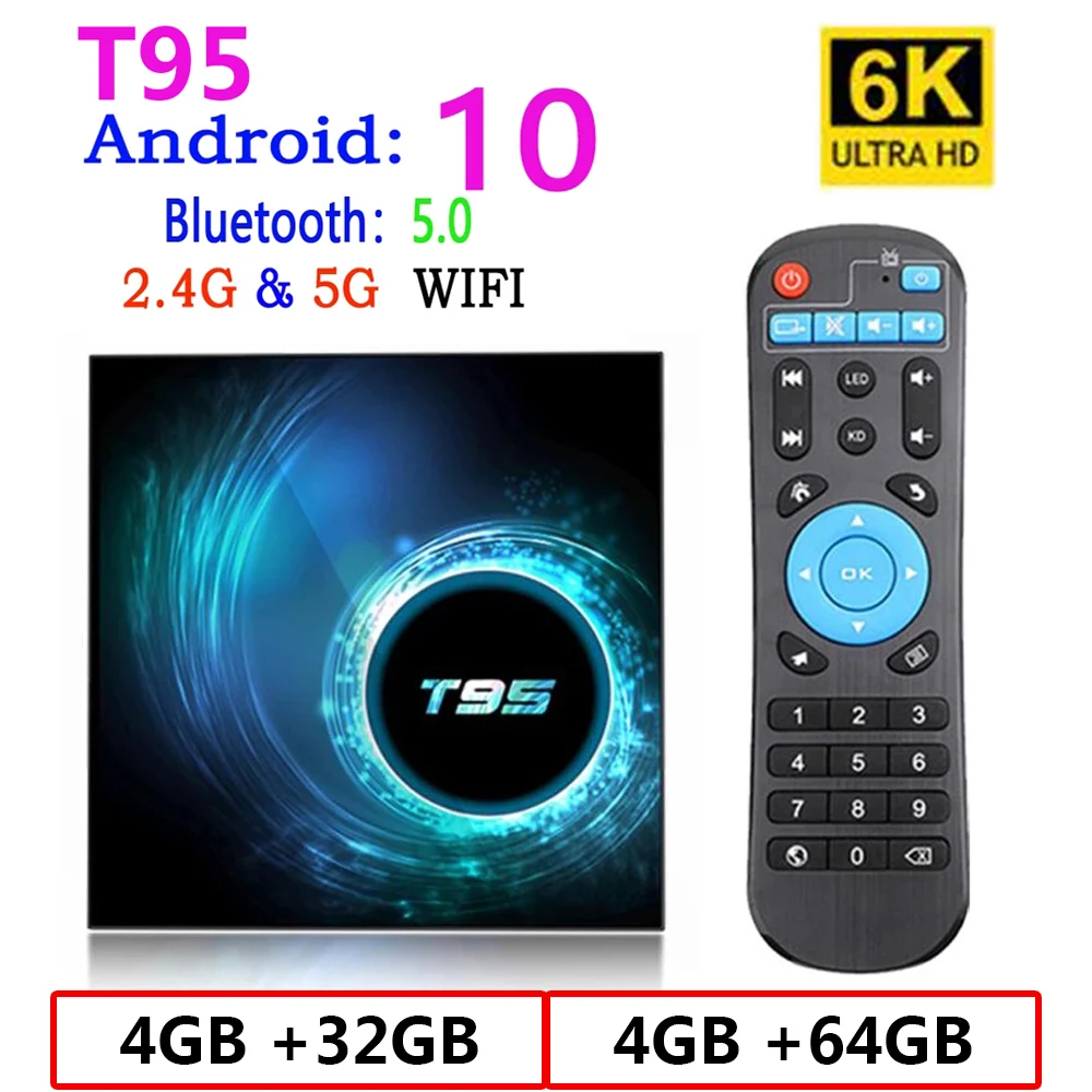2020 NEW TV Box Android 10.0 Youtube HD 6K Android TV Box Google Voice Assistant LEMADO Smart TV Box Android 10 T95
2020 NEW TV Box Android 10.0 Youtube HD 6K Android TV Box Google Voice Assistant LEMADO Smart TV Box Android 10 T95