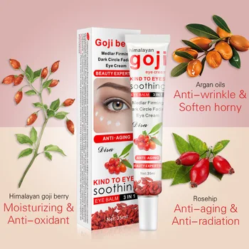Goji Moisturizing Nourish Anti-Wrinkle Remove Eye Bags Fine Lines Lighten Dark Circles Eye Care Essence Eye Cream TSLM1
Goji Moisturizing Nourish Anti-Wrinkle Remove Eye Bags Fine Lines Lighten Dark Circles Eye Care Essence Eye Cream TSLM1
