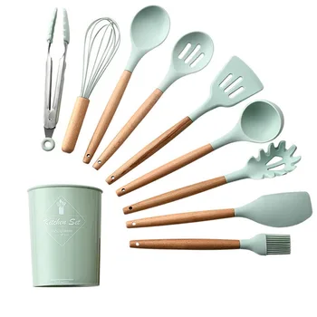 9/11pcs Silicone Kitchenware Non-stick Cookware Cooking Tool Spatula Ladle Egg Beaters Shovel Spoon Soup Kitchen Utensils Set
9/11pcs Silicone Kitchenware Non-stick Cookware Cooking Tool Spatula Ladle Egg Beaters Shovel Spoon Soup Kitchen Utensils Set