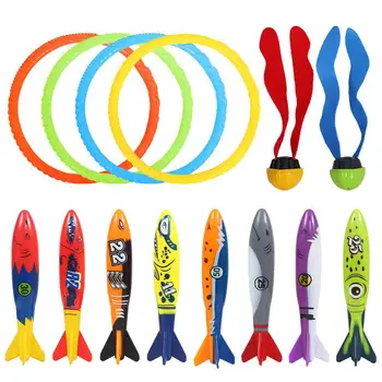 Kuulee 14pcs Diving Toys Pool Accessories Set Diving Rings Diving Torpedo Seaweed Diving Balls Under Water Treasures Gift Set 
Kuulee 14pcs Diving Toys Pool Accessories Set Diving Rings Diving Torpedo Seaweed Diving Balls Under Water Treasures Gift Set