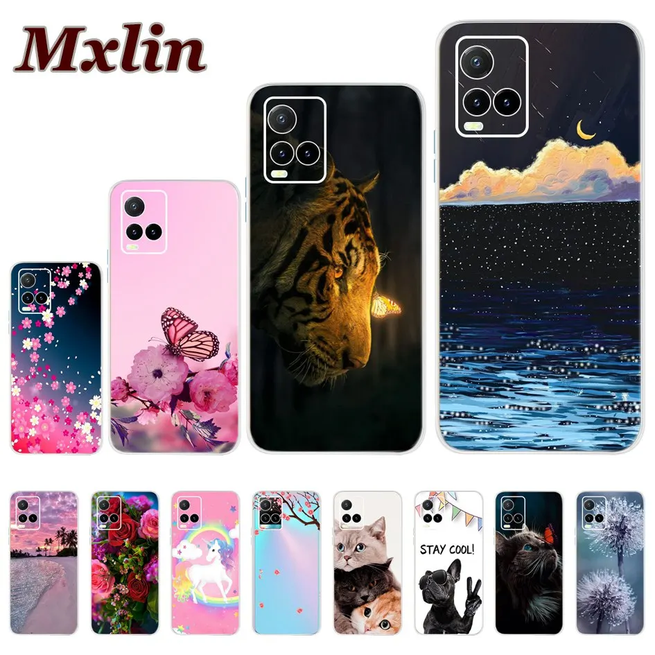 For Vivo Y33s 4G Case 6.51" Clear Fashion Soft TPU Silicone Back Cover Y21 2021 Y 21 Y21S Phone Cases VivoY21 Coque | Мобильные