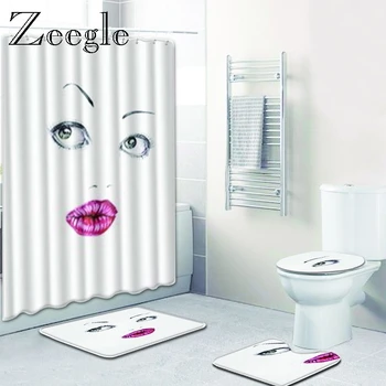 Zeegle Bathroom Mat Set Non-slip Floor Rug Foot Mat Shower Curtain with Hooks Dustproof Toilet Carpet Water Absorption Mat
Zeegle Bathroom Mat Set Non-slip Floor Rug Foot Mat Shower Curtain with Hooks Dustproof Toilet Carpet Water Absorption Mat