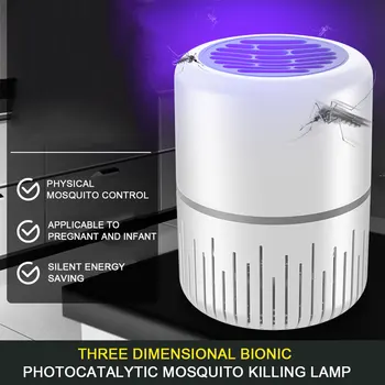 Mosquito killer Mosquito Lamp USB Electrical Photocatalyst Mute Radiationless Insect killer Flies Trap Lamp Suitable For Baby
Mosquito killer Mosquito Lamp USB Electrical Photocatalyst Mute Radiationless Insect killer Flies Trap Lamp Suitable For Baby
