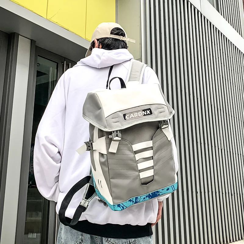 Workwear Backpack Men's Backpack Versatile Contrast Color Travel Bag Popular Brand Students High School School Bag Men's Fashion
Workwear Backpack Men's Backpack Versatile Contrast Color Travel Bag Popular Brand Students High School School Bag Men's Fashion