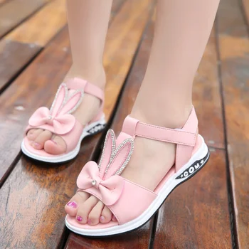 2020 New Children Girls Summer Sandals Fashion Pink Bunny Ears Crystal Kid Baby Princess Shoes Soft Bottom Non-slip Beach Sandal
2020 New Children Girls Summer Sandals Fashion Pink Bunny Ears Crystal Kid Baby Princess Shoes Soft Bottom Non-slip Beach Sandal