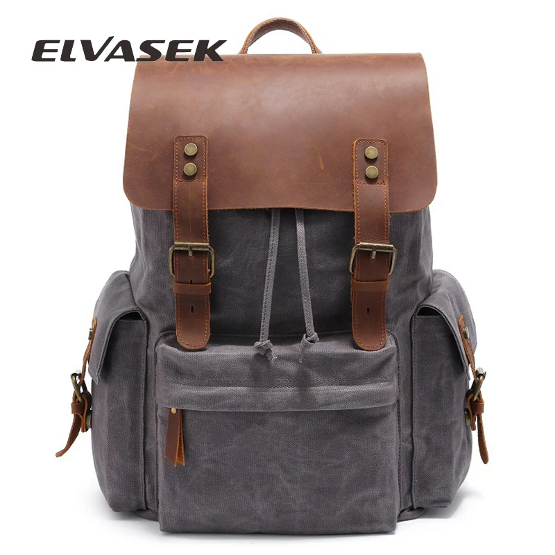 ELVASEK 2019 Large capacity Men's computer backpack retro canvas backpack canvas shoulder bag men's bag multifunction bag
ELVASEK 2019 Large capacity Men's computer backpack retro canvas backpack canvas shoulder bag men's bag multifunction bag