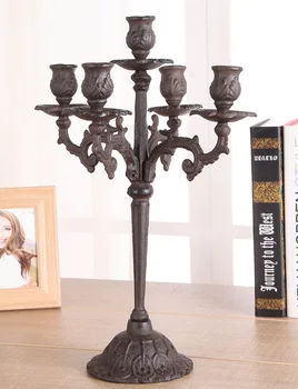 Nordic Tall Retro Candlestick Cast Iron Carved Candle Holders Antique Candelabra Courtyard Portavelas Villa Furnishings FC414 
Nordic Tall Retro Candlestick Cast Iron Carved Candle Holders Antique Candelabra Courtyard Portavelas Villa Furnishings FC414