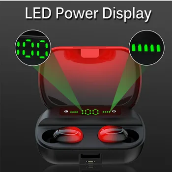 The new Q61 TWS wireless bluetooth 5.0 headset led display IPX7 waterproof Earpiece 3500ma charging box 9D stereo Earphone
The new Q61 TWS wireless bluetooth 5.0 headset led display IPX7 waterproof Earpiece 3500ma charging box 9D stereo Earphone