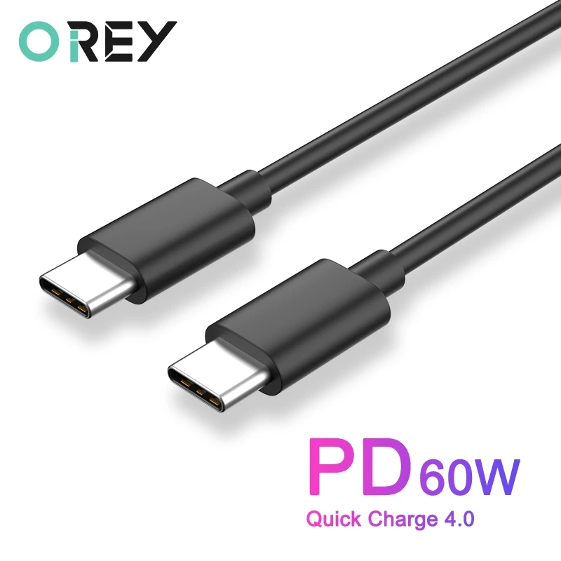 OREY USB C to USB Type C Cable for Xiaomi Redmi Note 8 Pro Quick Charge QC 4.0 PD 60W Fast Charging for MacBook Pro Charge Cable
OREY USB C to USB Type C Cable for Xiaomi Redmi Note 8 Pro Quick Charge QC 4.0 PD 60W Fast Charging for MacBook Pro Charge Cable