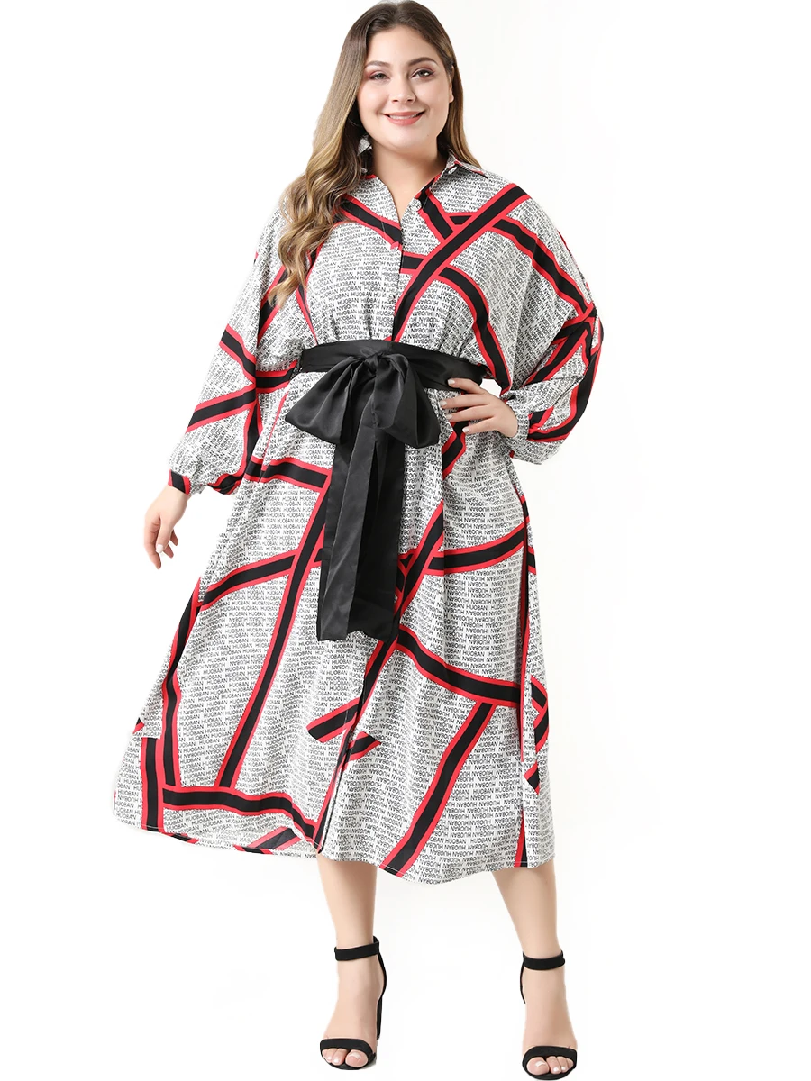 Vestidos Long Sleeve Shirt Dress 2019 Toleen Women's Autumn Shirt Dress Plus Size Dress O-Line Belt Dress Robe Chemise Ropa Muje
Vestidos Long Sleeve Shirt Dress 2019 Toleen Women's Autumn Shirt Dress Plus Size Dress O-Line Belt Dress Robe Chemise Ropa Muje