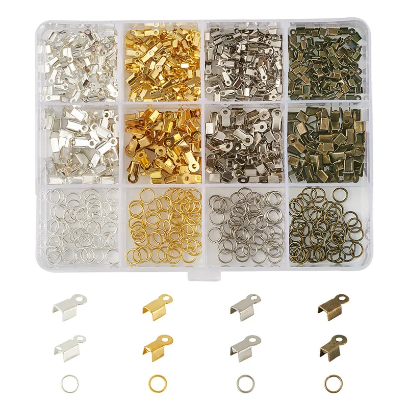 Mixed Color Iron Folding Crimp Ends and Jump Rings for Jewelry Making DIY Bracelet Necklace Accessories Findings
Mixed Color Iron Folding Crimp Ends and Jump Rings for Jewelry Making DIY Bracelet Necklace Accessories Findings