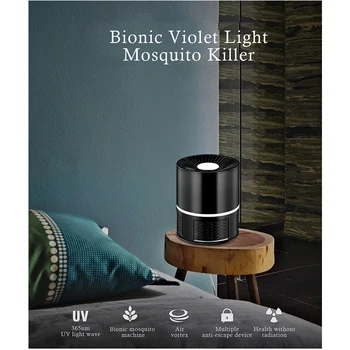 Practical Non Toxic Black Home Mosquito Killer Lamp Inhalation USB Charging Electronic Noiseless 360 Degree Catching Anti Fly
Practical Non Toxic Black Home Mosquito Killer Lamp Inhalation USB Charging Electronic Noiseless 360 Degree Catching Anti Fly