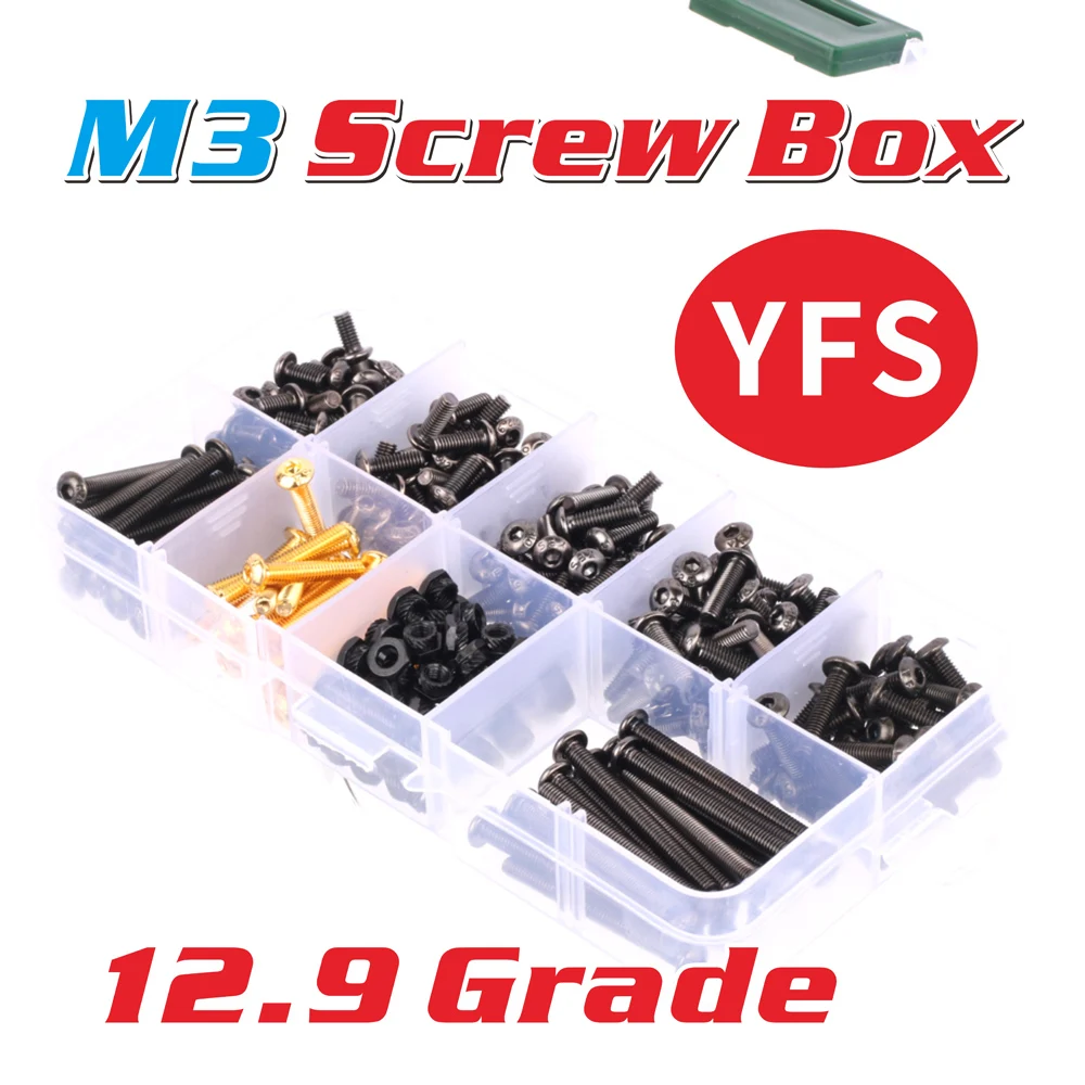 YFS 6-30 мм M3 винты с шестигранной головкой 12.9 класс RC багги Дрифт грузовик гусеничные весы ремонт класса Up или RC Дрон FPV Racing
YFS 6-30 мм M3 винты с шестигранной головкой 12.9 класс RC багги Дрифт грузовик гусеничные весы ремонт класса Up или RC Дрон FPV Racing