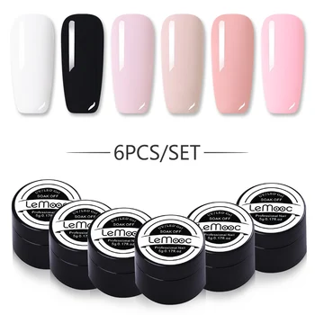 6Pcs LEMOOC Nail Gel Polish Set 5ml Shinning Glitter Sequins Nude Series Soak Off Nail Art Gel Varnish Base Top Coat Need
6Pcs LEMOOC Nail Gel Polish Set 5ml Shinning Glitter Sequins Nude Series Soak Off Nail Art Gel Varnish Base Top Coat Need