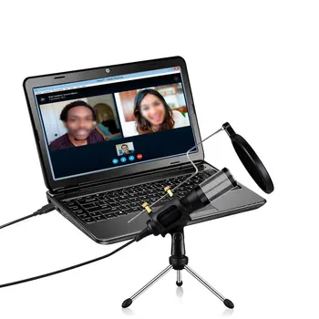 USB Plug And Play Microphone Set Condenser Microphone Wired Microphone LED Indicator Reduce Noise Overload Protection
USB Plug And Play Microphone Set Condenser Microphone Wired Microphone LED Indicator Reduce Noise Overload Protection