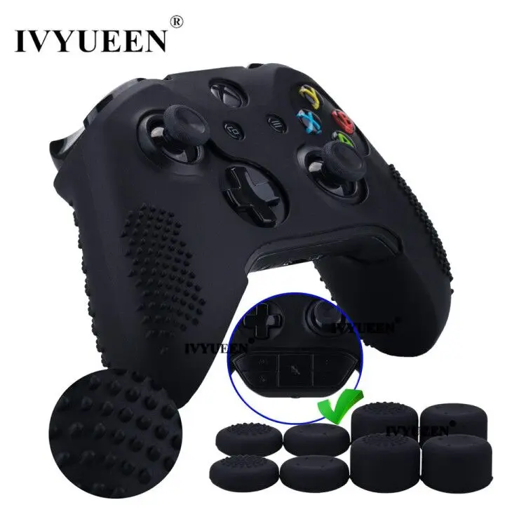 IVYUEEN Silicone Skin for Xbox One X S Controller Anti-Slip Protector Case & 8 pcs Analog Stick Grips Extra Height Thumb Caps
IVYUEEN Silicone Skin for Xbox One X S Controller Anti-Slip Protector Case & 8 pcs Analog Stick Grips Extra Height Thumb Caps