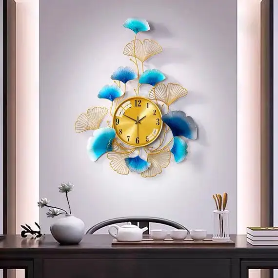 Chinese Wrought Iron Ginkgo Leaf Wall Clock Home Livingroom Background Wall Sticker Crafts Hotel Club Bar Wall Mural Decoration
Chinese Wrought Iron Ginkgo Leaf Wall Clock Home Livingroom Background Wall Sticker Crafts Hotel Club Bar Wall Mural Decoration