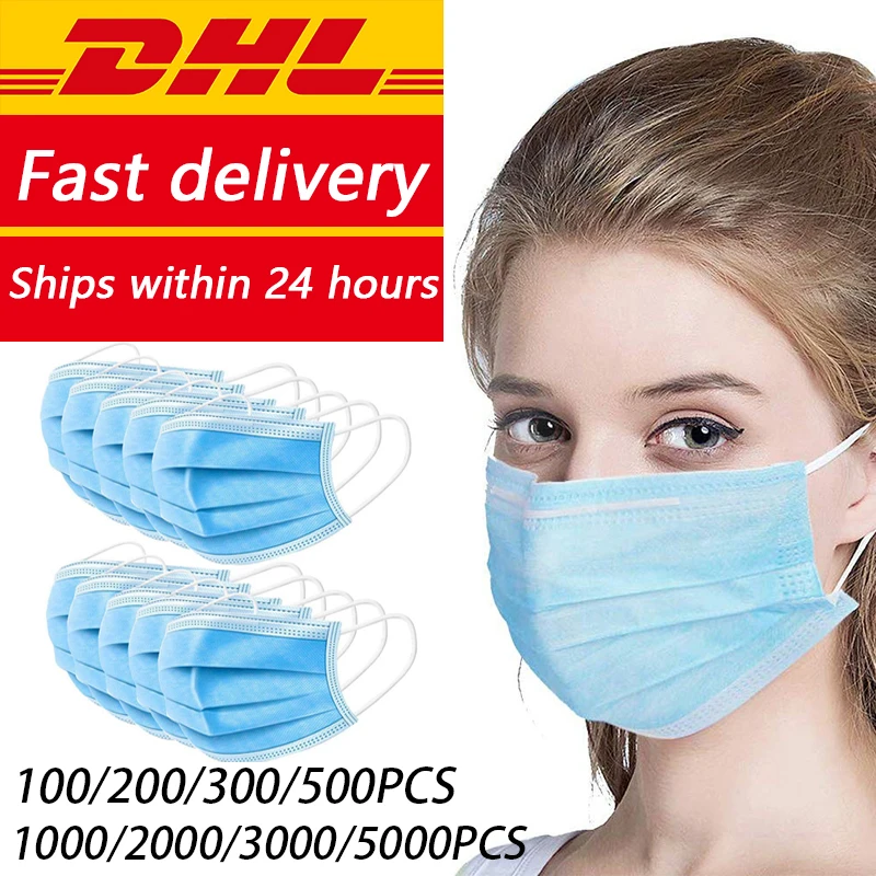 DHL Ship Disposable Masks 100Pcs Mouth Mask 3-Ply Anti-Dust FFP3 KF94 N95 Nonwoven Elastic Earloop Salon Mouth Face Masks
DHL Ship Disposable Masks 100Pcs Mouth Mask 3-Ply Anti-Dust FFP3 KF94 N95 Nonwoven Elastic Earloop Salon Mouth Face Masks