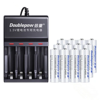 1.5v 2400mWh AA rechargeable battery AA lithium battery fast charging via 4-slot USB smart charger
1.5v 2400mWh AA rechargeable battery AA lithium battery fast charging via 4-slot USB smart charger
