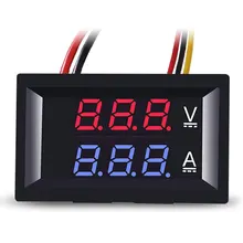 DC 0-100V 10A Digital Voltmeter Ammeter Dual Display Voltage Detector Current Meter Panel Amp Volt Gauge 0.28" Red Blue LED
DC 0-100V 10A Digital Voltmeter Ammeter Dual Display Voltage Detector Current Meter Panel Amp Volt Gauge 0.28" Red Blue LED