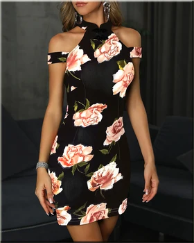 2020 Ladies New Sexy Cheongsam Collar Print Dress Simple and Generous Workplace Women's Clothing
2020 Ladies New Sexy Cheongsam Collar Print Dress Simple and Generous Workplace Women's Clothing