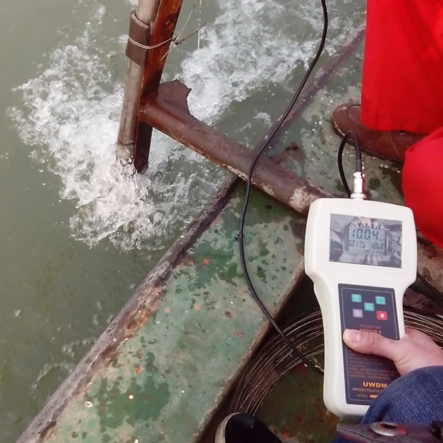 High Precision Ultrasonic Sounder Handheld Water Depth Meter Ship Depth Sounder FW-SFCC Ultrasonic Water Depth Instrument 100M
High Precision Ultrasonic Sounder Handheld Water Depth Meter Ship Depth Sounder FW-SFCC Ultrasonic Water Depth Instrument 100M