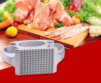 Stainless Steel Aluminum Alloy Meat Hammer Steak Knock-sided Loose Meat Tenderizers Pork Pounders Kitchen Tool Accessories LA461
Stainless Steel Aluminum Alloy Meat Hammer Steak Knock-sided Loose Meat Tenderizers Pork Pounders Kitchen Tool Accessories LA461