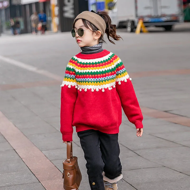 Teen Girls Thicken Christmas Sweater 2021 New Children Knitwear Pullover Fashion Autumn Winter Girls Clothing Tops for New Year
Teen Girls Thicken Christmas Sweater 2021 New Children Knitwear Pullover Fashion Autumn Winter Girls Clothing Tops for New Year