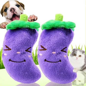 Snailhouse 1pc Sounding Puppy Dog Chew Toys Vegetable Stuffed Squeaking Pet Toys For Cat Pets Eggplant Plush Doll Training Toy 
Snailhouse 1pc Sounding Puppy Dog Chew Toys Vegetable Stuffed Squeaking Pet Toys For Cat Pets Eggplant Plush Doll Training Toy