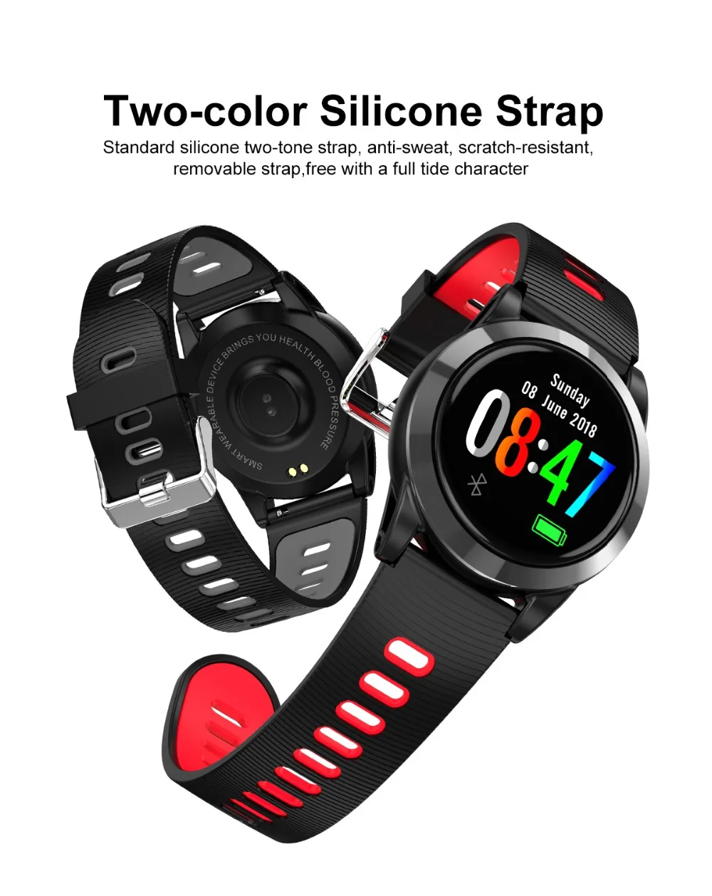 R15 Sport Smart Watch Blood Pressure Heart Rate Monitor IP67 Waterproof Bluetooth Wrist Smartwatch for Xiao mi Android IOS Phone (3)