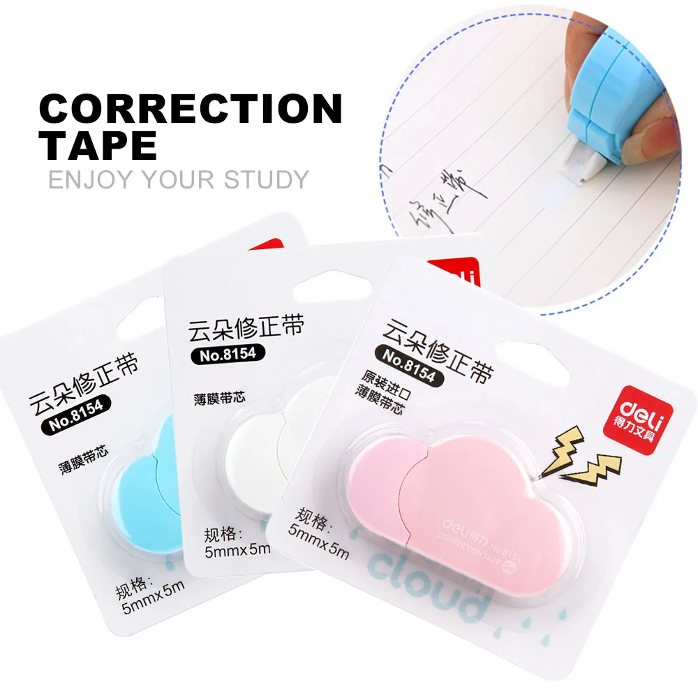 1 PC Cute Cloud Mini Small Correction Tape Korean Sweet Stationery Novelty Office Kids School Supplies Children
1 PC Cute Cloud Mini Small Correction Tape Korean Sweet Stationery Novelty Office Kids School Supplies Children
