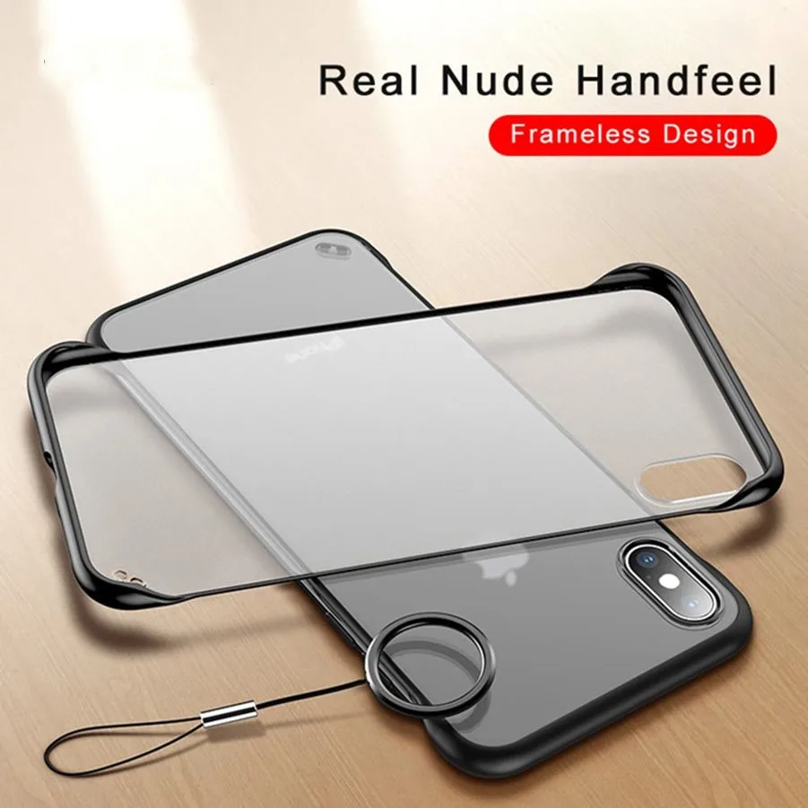 Frameless Transparent Matte Hard Phone Case For iPhone X 7 6 6S 8 Plus Cover For iPhone XS Max XR With Finger Ring Cases
Frameless Transparent Matte Hard Phone Case For iPhone X 7 6 6S 8 Plus Cover For iPhone XS Max XR With Finger Ring Cases