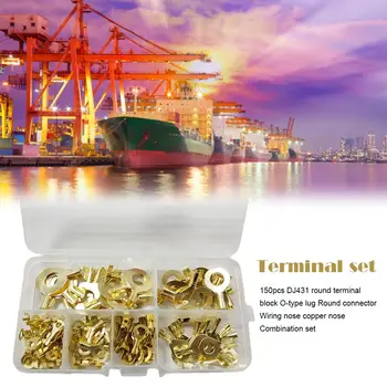 150PCS DJ431 Round Terminal Block Cold-Pressed Connector O-Type Tab Wiring Nose Copper Nose Combination Set Drop Shipping
150PCS DJ431 Round Terminal Block Cold-Pressed Connector O-Type Tab Wiring Nose Copper Nose Combination Set Drop Shipping