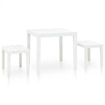 3pcs Garden Table with 2 Benches Plastic Weather Resistant Outdoor Table for Garden Patio Balcony Garden Furniture Nodic Style
3pcs Garden Table with 2 Benches Plastic Weather Resistant Outdoor Table for Garden Patio Balcony Garden Furniture Nodic Style