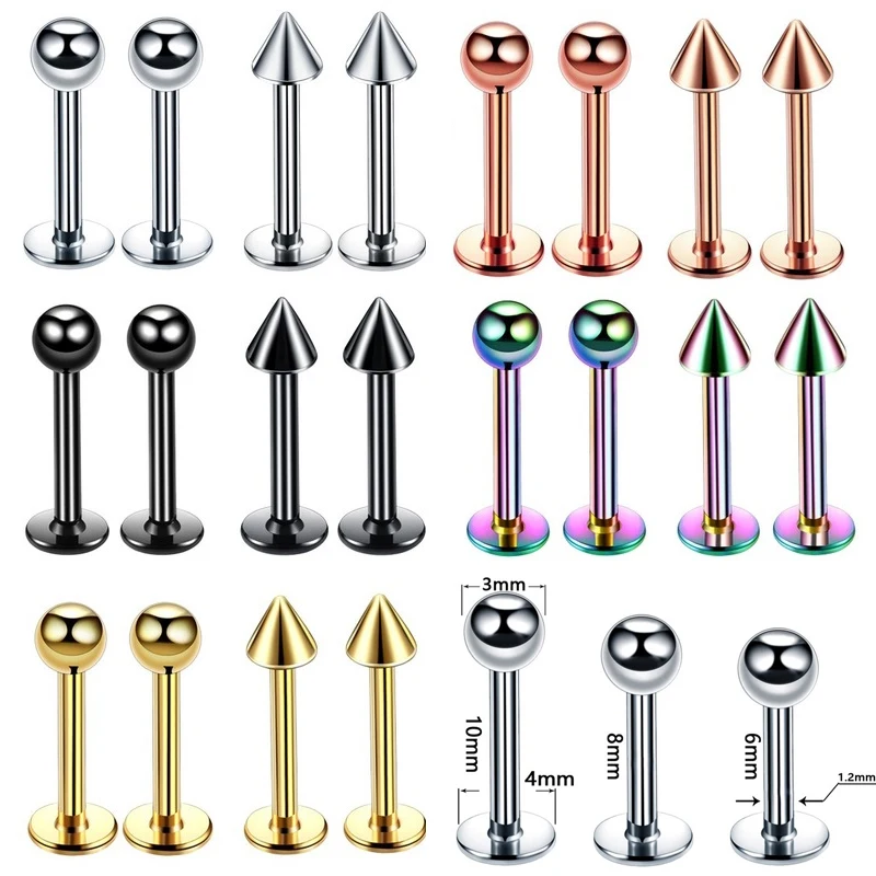 5Pcs/lot16G Surgical Steel Labret Ring Lips Ear Picring Cartilage Lip Helix Stud Earrings Piercing Tragus Piercing Body Jewelry
5Pcs/lot16G Surgical Steel Labret Ring Lips Ear Picring Cartilage Lip Helix Stud Earrings Piercing Tragus Piercing Body Jewelry